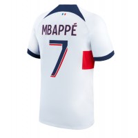 Koszulka piłkarska Paris Saint-Germain Kylian Mbappe #7 Strój wyjazdowy 2023-24 tanio Krótki Rękaw